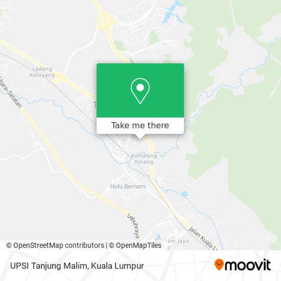 UPSI Tanjung Malim map