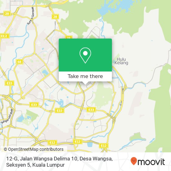 Peta 12-G, Jalan Wangsa Delima 10, Desa Wangsa, Seksyen 5