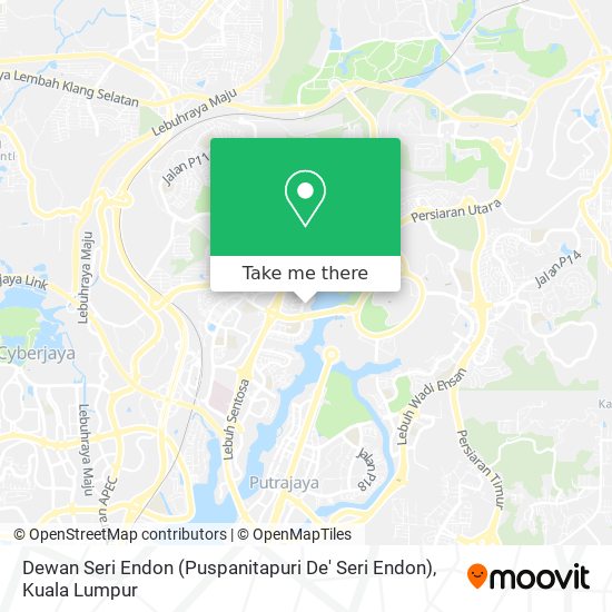 Dewan Seri Endon (Puspanitapuri De' Seri Endon) map