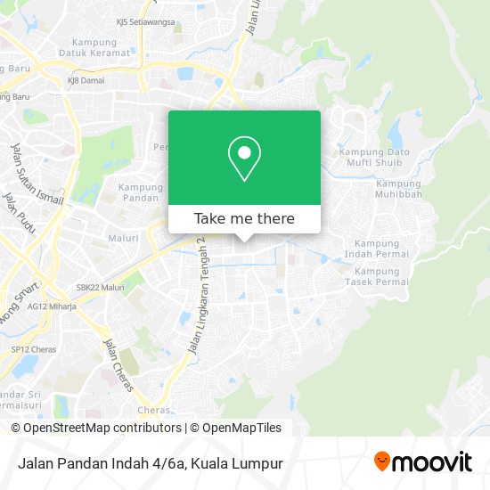 Peta Jalan Pandan Indah 4/6a