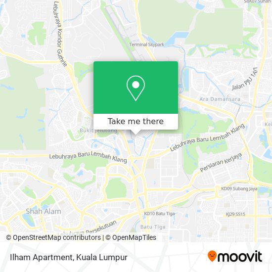 Ilham Apartment map