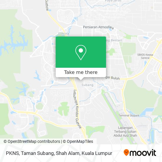 PKNS, Taman Subang, Shah Alam map