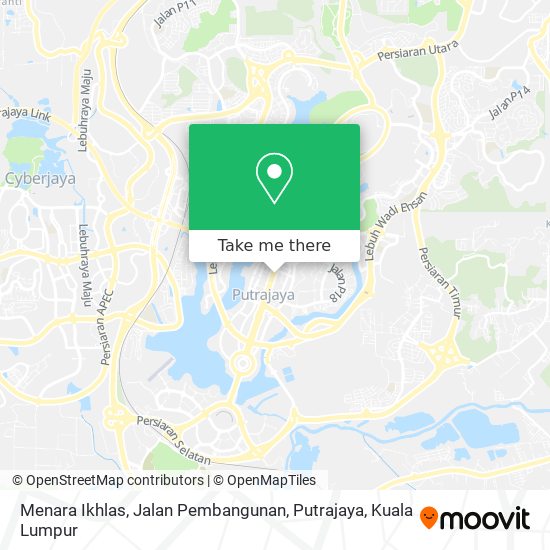 Menara Ikhlas, Jalan Pembangunan, Putrajaya map