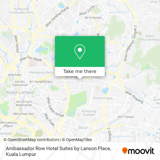 Ambassador Row Hotel Suites by Lanson Place map