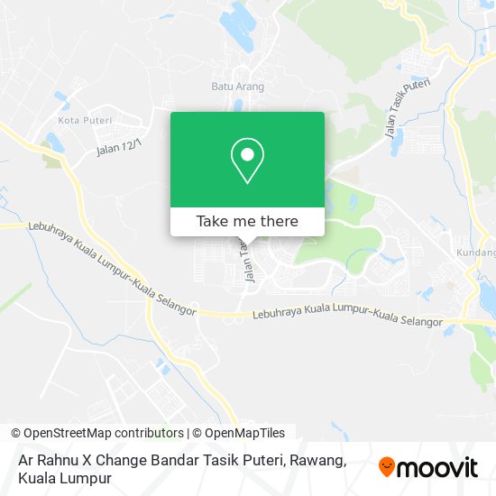 Ar Rahnu X Change Bandar Tasik Puteri, Rawang map