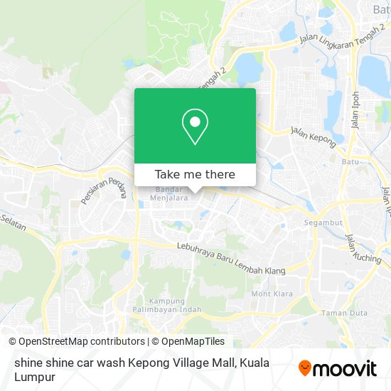 Peta shine shine car wash Kepong Village Mall
