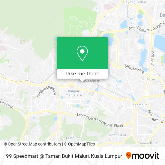 Peta 99 Speedmart @ Taman Bukit Maluri