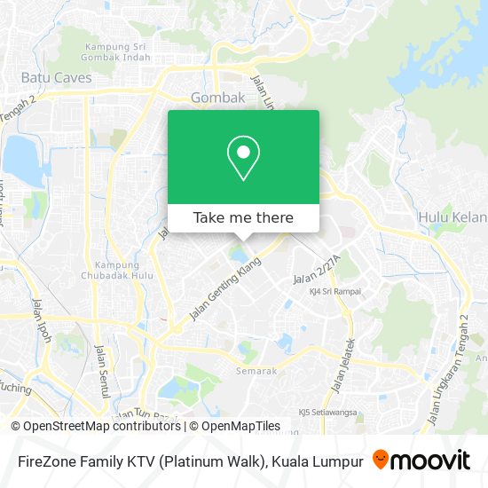 FireZone Family KTV (Platinum Walk) map