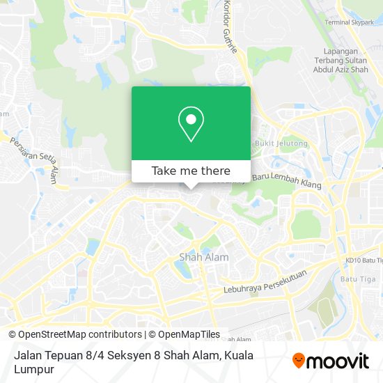 Jalan Tepuan 8 / 4 Seksyen 8 Shah Alam map