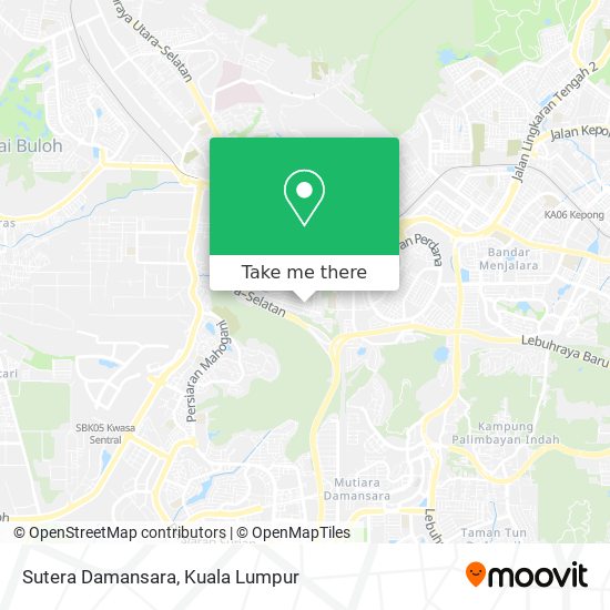 Sutera Damansara map