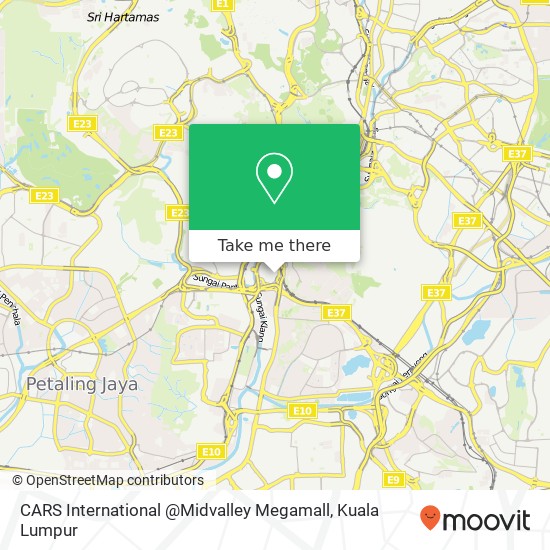 CARS International @Midvalley Megamall map