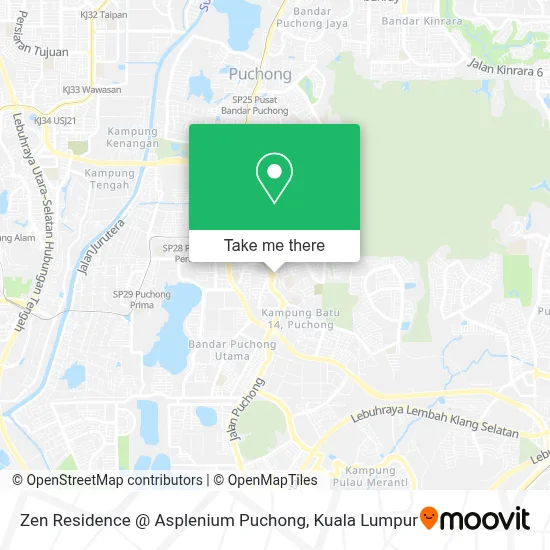 Zen Residence @ Asplenium Puchong map