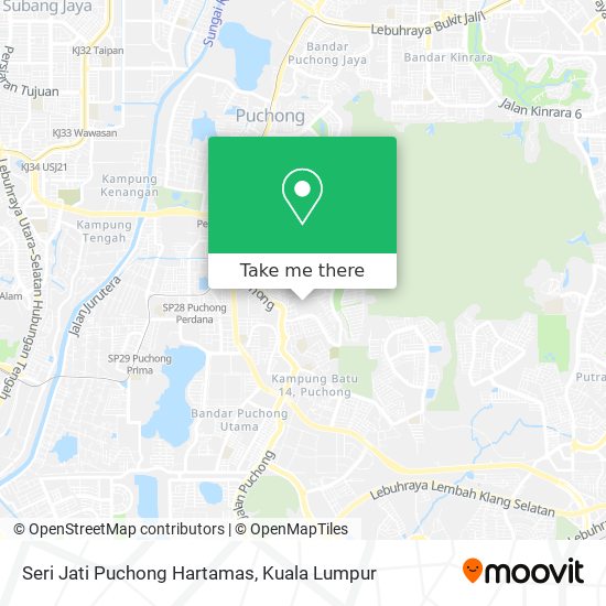 Peta Seri Jati Puchong Hartamas
