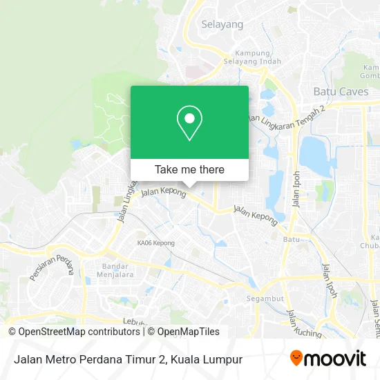 Jalan Metro Perdana Timur 2 map
