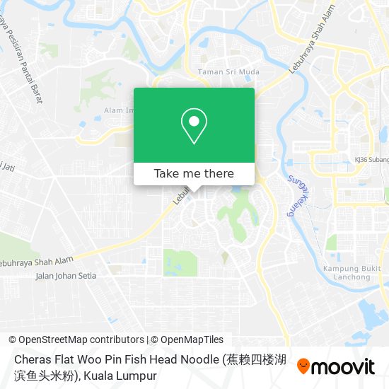 Peta Cheras Flat Woo Pin Fish Head Noodle (蕉赖四楼湖滨鱼头米粉)