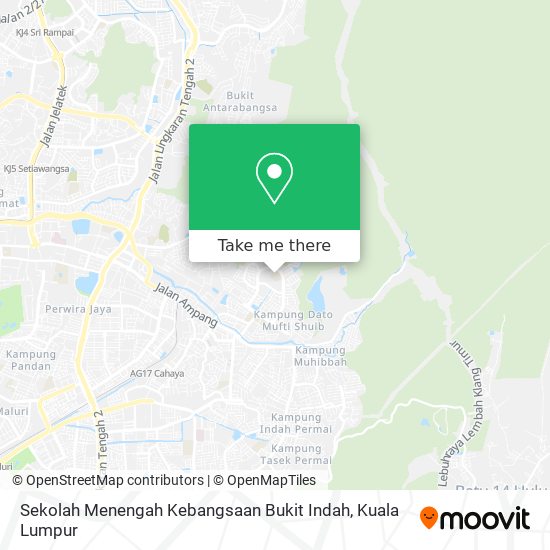 Peta Sekolah Menengah Kebangsaan Bukit Indah
