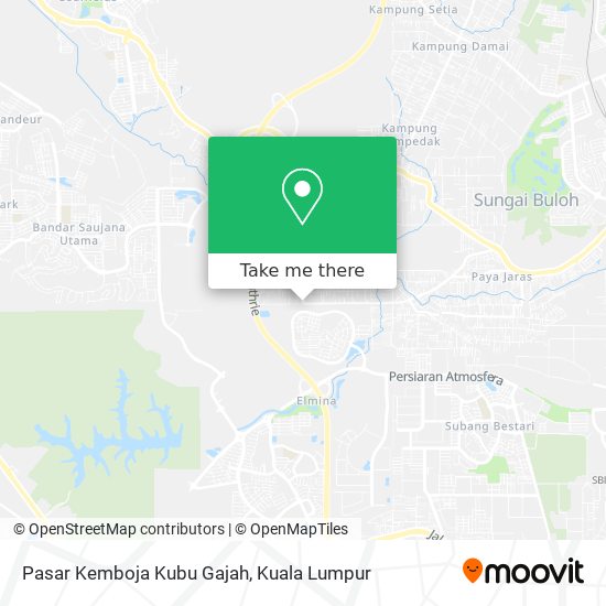 Pasar Kemboja Kubu Gajah map