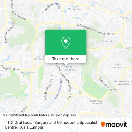 TTDI Oral Facial Surgery and Orthodontic Specialist Centre map