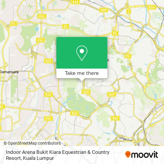 Indoor Arena Bukit Kiara Equestrian & Country Resort map