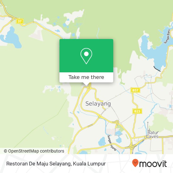 Restoran De Maju Selayang map