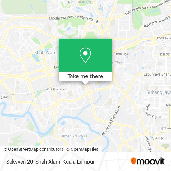 Seksyen 20, Shah Alam map