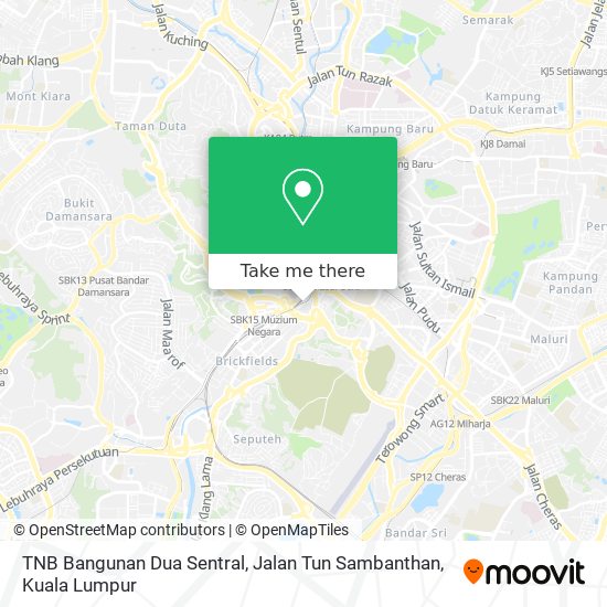 TNB Bangunan Dua Sentral, Jalan Tun Sambanthan map