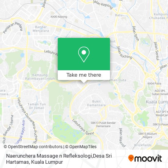 Naerunchera Massage n Refleksologi,Desa Sri Hartamas map