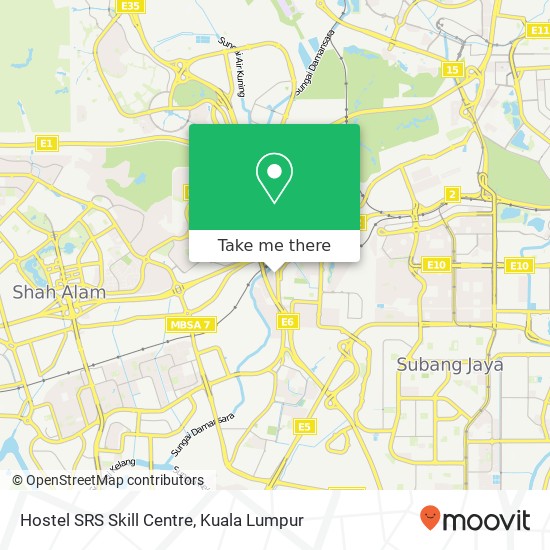 Hostel SRS Skill Centre map