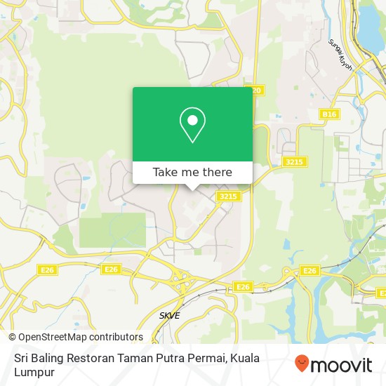 Sri Baling Restoran Taman Putra Permai map