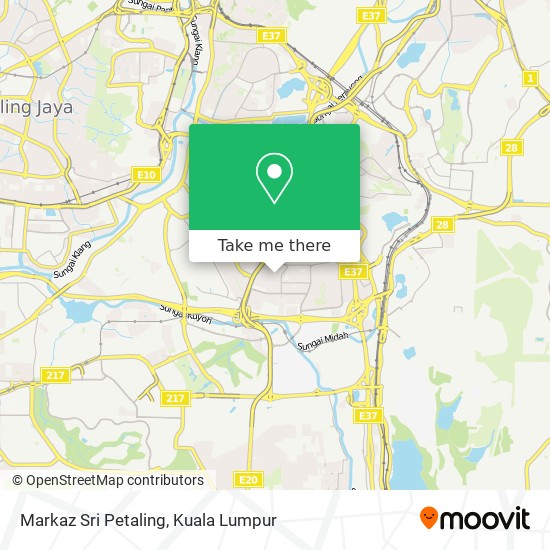 Markaz Sri Petaling map