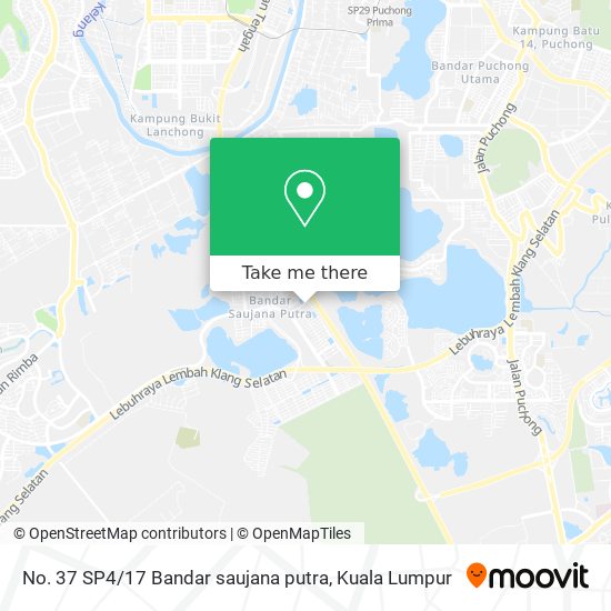 Peta No. 37 SP4 / 17 Bandar saujana putra