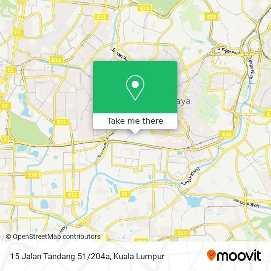 Peta 15 Jalan Tandang 51/204a