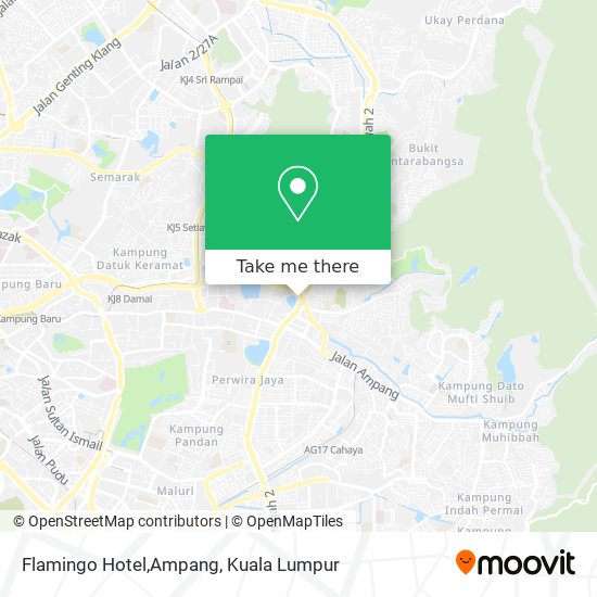 Peta Flamingo Hotel,Ampang