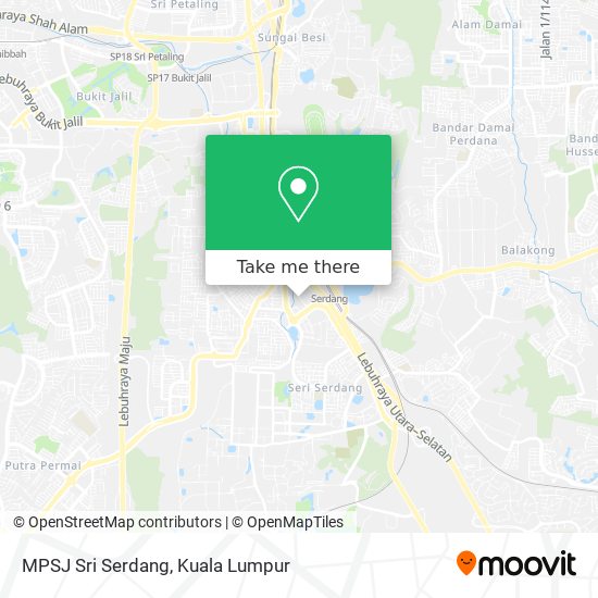 Peta MPSJ Sri Serdang
