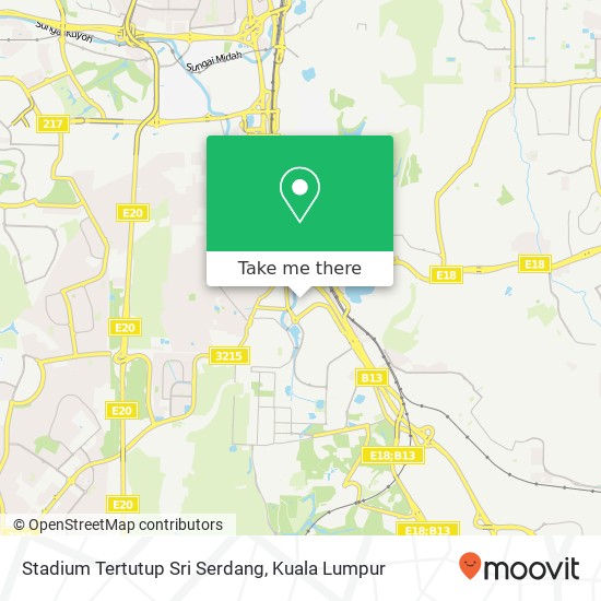 Stadium Tertutup Sri Serdang map