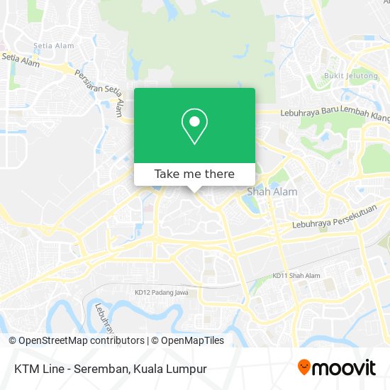 KTM Line - Seremban map