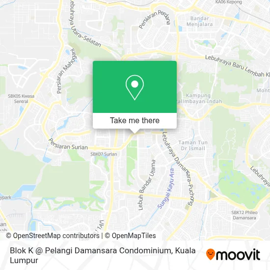 Blok K @ Pelangi Damansara Condominium map