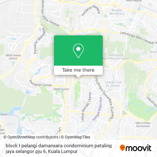 block I pelangi damansara condominium petaling jaya selangor pju 6 map