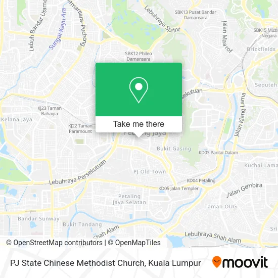 PJ State Chinese Methodist Church map
