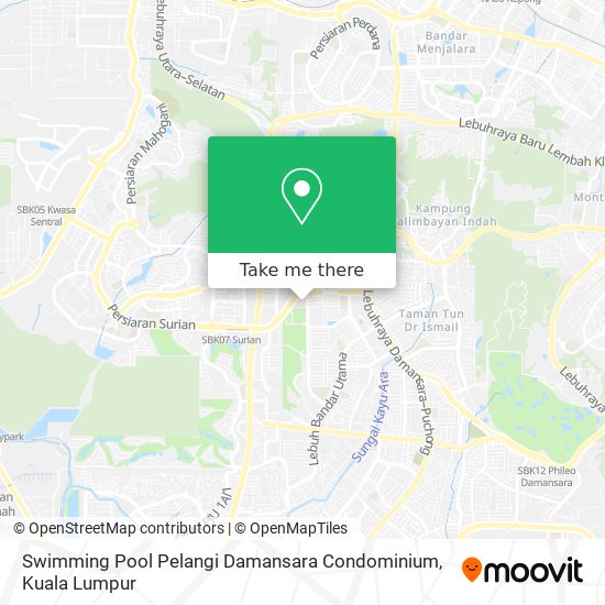 Swimming Pool Pelangi Damansara Condominium map