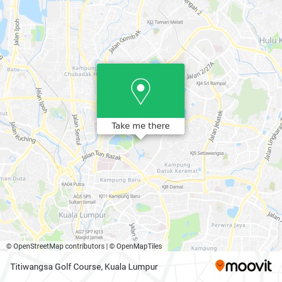Titiwangsa Golf Course map