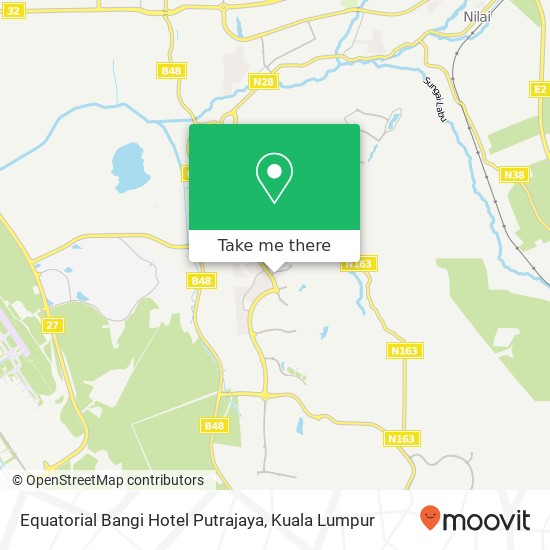 Equatorial Bangi Hotel Putrajaya map