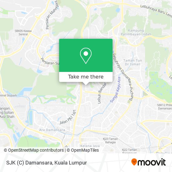 SJK (C) Damansara map