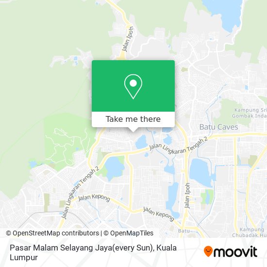 Peta Pasar Malam Selayang Jaya(every Sun)