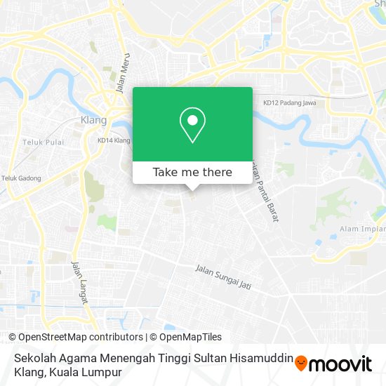 Sekolah Agama Menengah Tinggi Sultan Hisamuddin Klang map