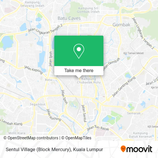 Peta Sentul Village (Block Mercury)