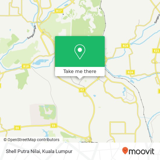 Shell Putra Nilai map