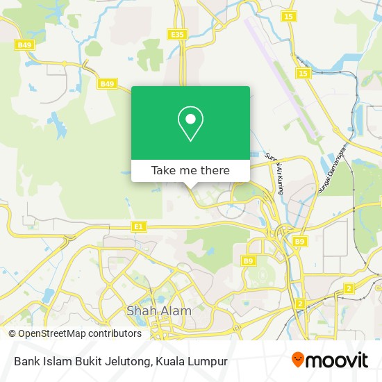 Peta Bank Islam Bukit Jelutong
