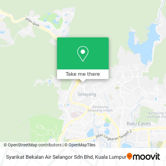 Peta Syarikat Bekalan Air Selangor Sdn Bhd