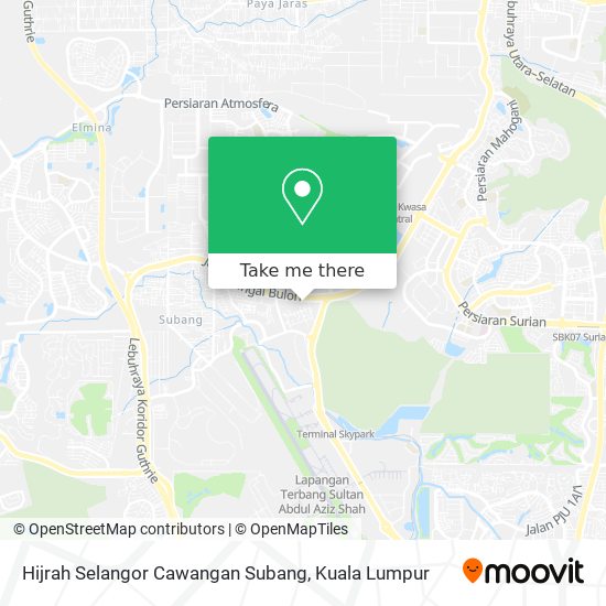 Hijrah Selangor Cawangan Subang map